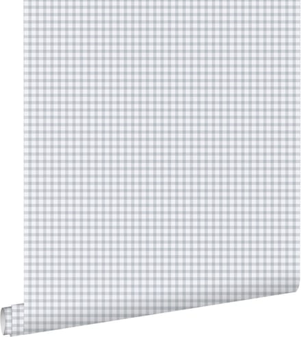 ESTAhome behang ruitjes blauw - 50 x 900 cm - 131644