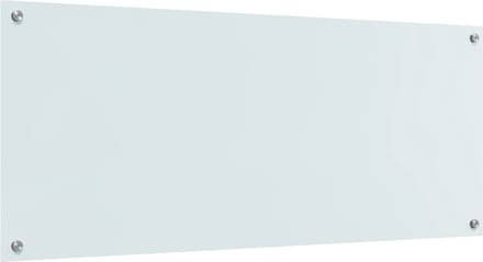 vidaXL - Keukenachterwand - Wit - 120 - x - 50 - cm - gehard - glas