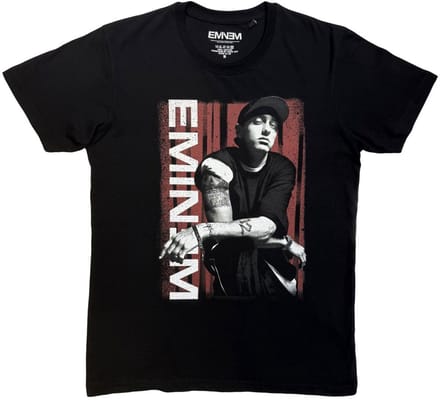 Eminem - Lean Heren Tshirt - S - Zwart