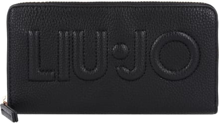 Liu Jo Logo Wallet Dames Ritsportemonnee - Zwart