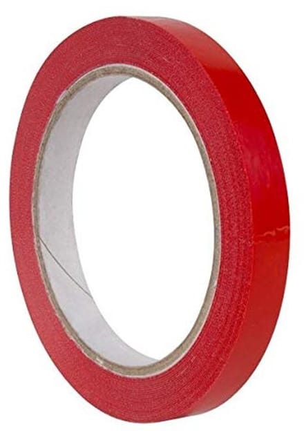 Rode Plakband Set - Extra Sterk - 12 Rollen Rood Tape van 12mm x 66m