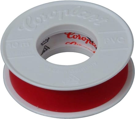 Isolatietape 10 m lang 15 mm breed bruin
