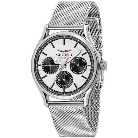 Montre homme Sector 660 Cadran Argent Blanc Acier Inoxydable Quartz R3253517008 argenté/blanc