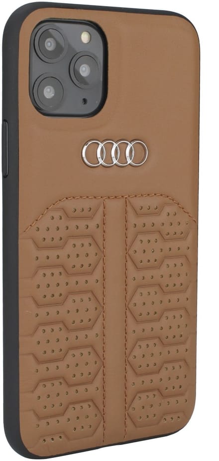 Bruin hoesje Audi A6 Serie iPhone 12 Mini - Backcover - Genuine Leather