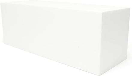 Schuim Blok - Knutselblok Beeldhouwen - Kunst Projecten - Lichtgewicht Hard Schuim - 36 x 13 x 13 cm - Wit