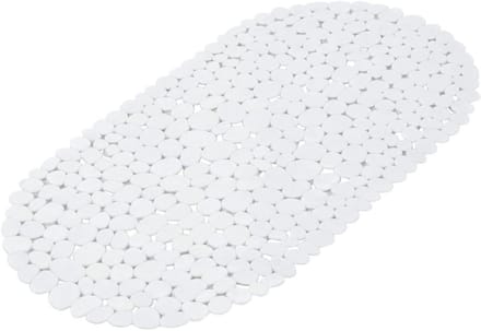 Badmat Ovaal - Antislipmat Bad - Veilig Douchen - Extra Zuignappen - 69 x 36 cm - Wit
