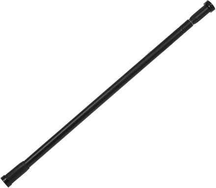 5Five Douchegordijn stang - zwart - 70 tot 120 cm - RVS - uitschuifbaar - zonder boren