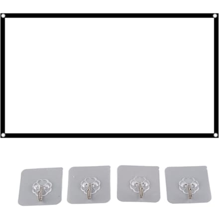 16:9 Draagbare HD-projectieschermen Opvouwbaar projectiegordijn Polyester voor thuiskantoor 60 inch
