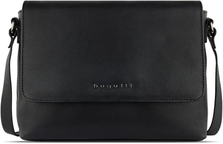 bugatti Schoudertas Bella Shoulder Bag With Flap Black Zwart
