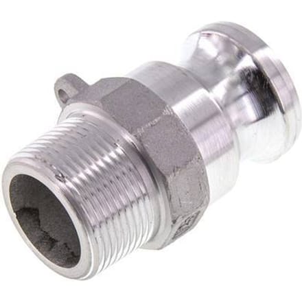 Camlock DN 32 (1 1/4'') Koppeling AluminiumR 1 1/4'' met buitendraad Type F MIL-C-27487