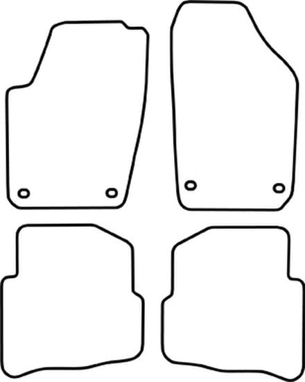 Automatten | Mattenset Volkswagen Polo - 9N modellen - 2001 - 2005