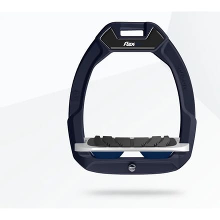 Veiligheidsstijgbeugels Paardrijden Hellend Grip Blauw/Grijs/Marine Flex-On Safe-On