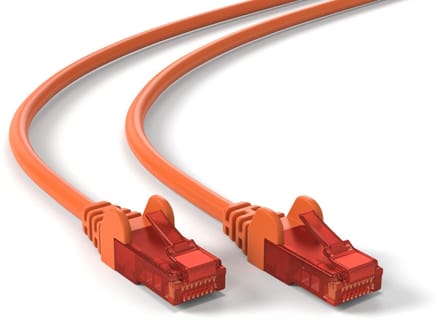 Wentronic CAT6 Netwerkkabel - RJ45 - Oranje - 2 m