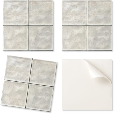 Set zelfklevende tegels, keramische tegels met textuur, 9x30x30 cm