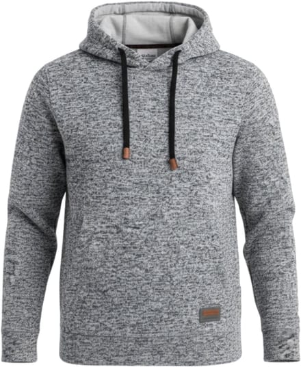 OMBRE Sweater - Regular Fit - Lange Mouw - Gemeleerd Donkergrijs M