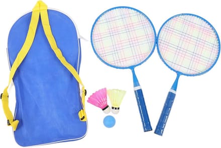 Badminton Set Kinderen met Net en Draagtas - Lichtgewicht Rackets voor Buiten Spel