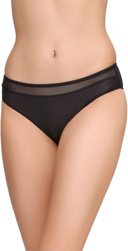 Bellivalini Dames Slip Onderbroek – Katoen – Zwart/Wit (2Pack) – S – BLV-DA-150-2P