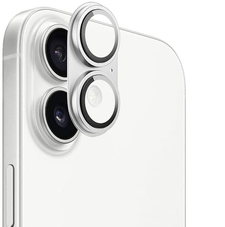 WiWU Camera Lens Protector geschikt voor iPhone 17 - 9H Gehard Glas & Aluminium - Camera Bescherming - Titanium