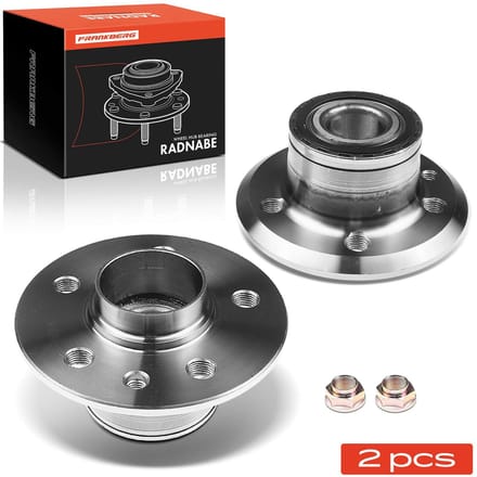 Frankberg 2x Wielnaaf Set Achter voor Nissan Micra II K11