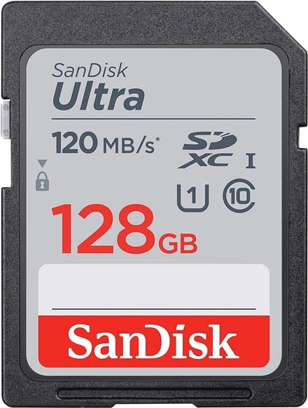Geheugenkaart Sandisk SDXC Ultra 128GB (Class 10/UHS-I/120MB/s)