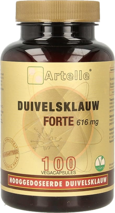 Artelle Duivelsklauw forte 616mg 100 Vegetarische capsules