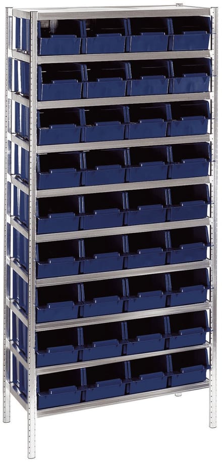 Raaco Rekkensysteem 7-1600 met bakken - blauw
