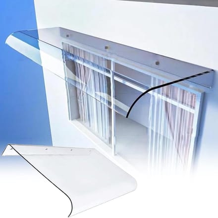 Voordeur Luifel - Balkon Overkapping - Bescherming tegen Weer - UV Bestendig - 50x60 cm - Transparant