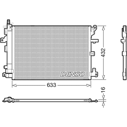 Condensator, airconditioning DENSO DCN33012