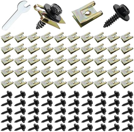 Solidchoice - Set van 100 Universele Auto Bouten en Schroeven voor Carrosserie