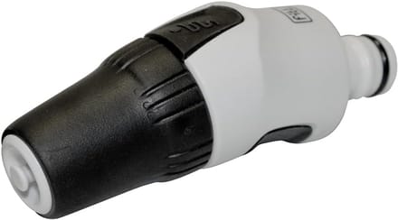 Ergonomische Compacte Tuinslang Sproeikop met Verstelbare Straal, Grijze Afwerking