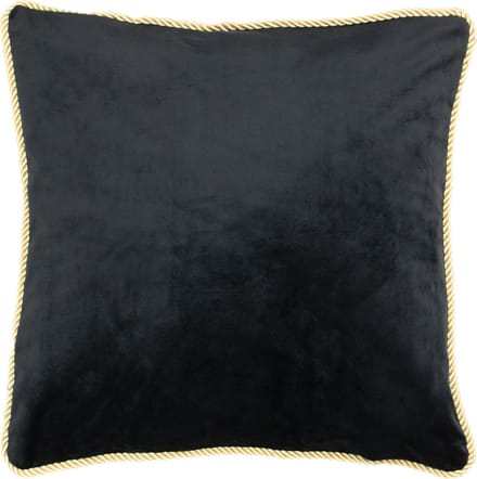 kussen fluweel goud zwart 45x45cm
