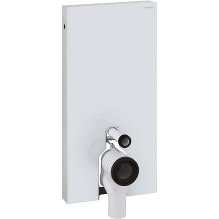 Geberit Monolith sanitary module for pedestal WC, 101 cm, with P-connection bend, water connection on side 131.003.SI.5