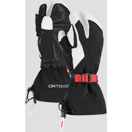 ORTOVOX Merino Freeride 3 Finger Glove W - Handschoenen - Zwart-Raven - XS