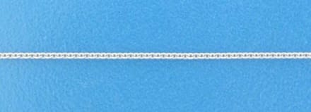 Zilver Gerhodineerde Collier anker plat 1 1330059 45 cm