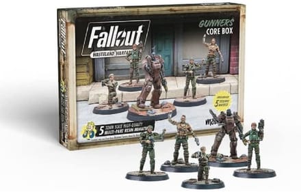 Fallout: Wasteland Warfare - Gunners: Core Box - Uitbreiding - Modiphius Entertainment - Ongeschilderd