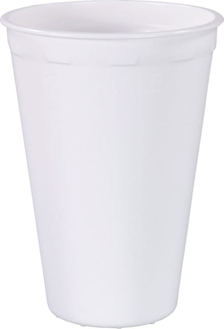 Beker voor koffie, PP, reusable, automaatgeschikt, 180ml, 7.5oz, wit (40 stuks)