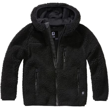 Brandit Jas voor kinderen - Kids Teddyfleecejacket - voor Kinderen - zwart