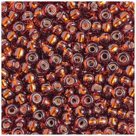 Miyuki Rocailles - silverlined smoked topaz