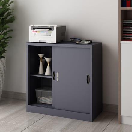 Lockerkast Rieti bureaukast 90x40x90 cm donkergrijs