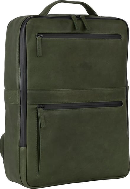 Leonhard Heyden Den Haag rugzak 15 inch - Olijf