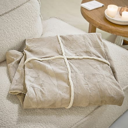 LOBERON Plaid Raminya crème