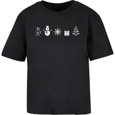 T-shirt dames Merchcode Christmas Elements