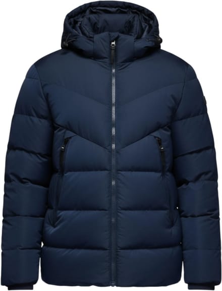 OMBRE Jas - Lange Mouw - Rits - Effen Marine L