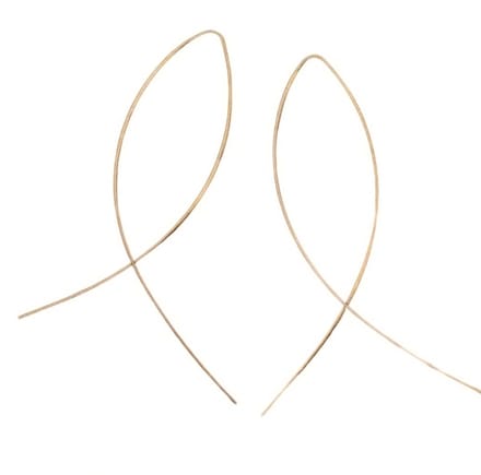 Oorbellen -Ichthus -goudkleurig- Charme Bijoux