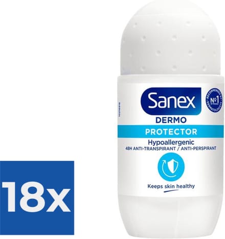 Sanex - Deodorant - Roller - Dermo Protector - 50ml x 18