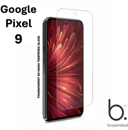 Brosendaal Screenprotector voor Google Pixel 9 - 9H Nano Coating - Ultradun - Maximaal Kras- en Valbestendig