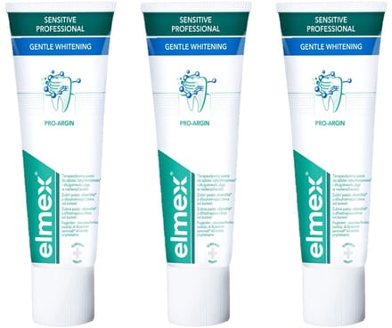 Elmex Tandpasta - Sensitive Professional Gentle Whitening - Voordeelverpakking 3 x 75 ml