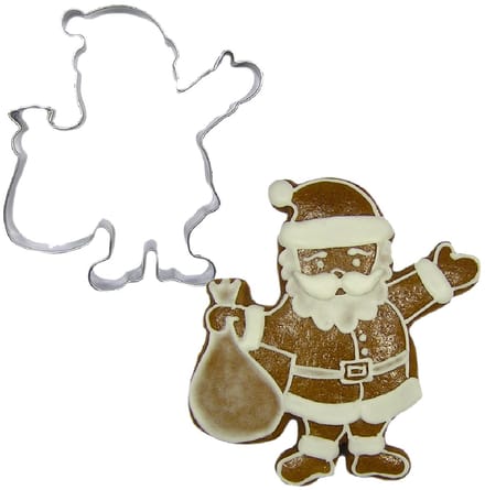 BrandNewCake Uitsteekvorm Kerstman RVS 8cm