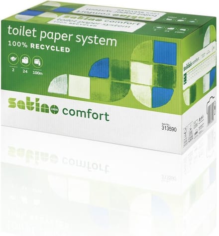 Satino by WEPA - Toiletpapier Satino Comfort 2-laags 100m doprollen 24 stuks