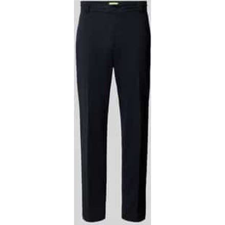 Slim fit stoffen broek met persplooien model 'JUNO'